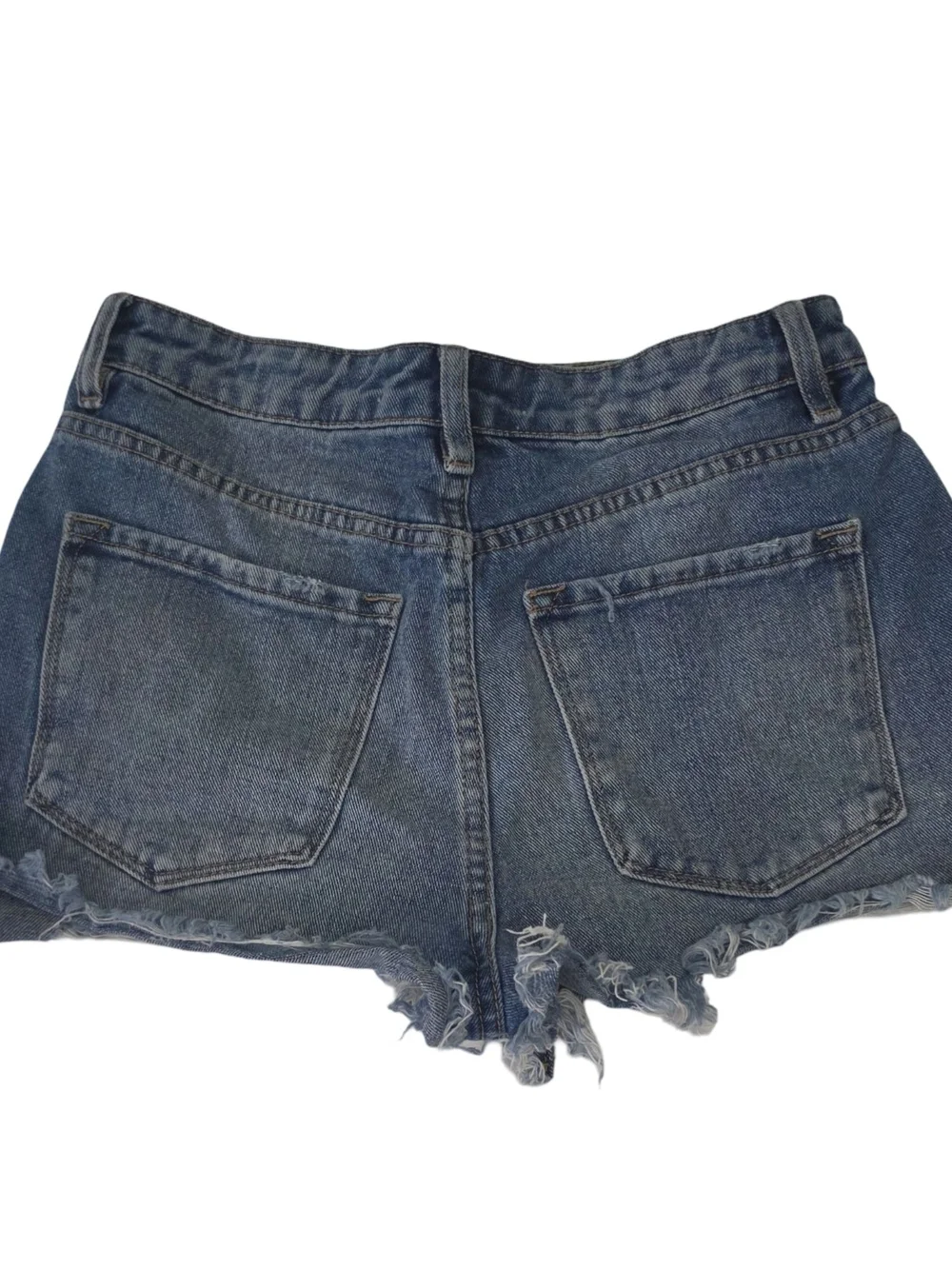KanCan Distressed Denim Shorts - Blue